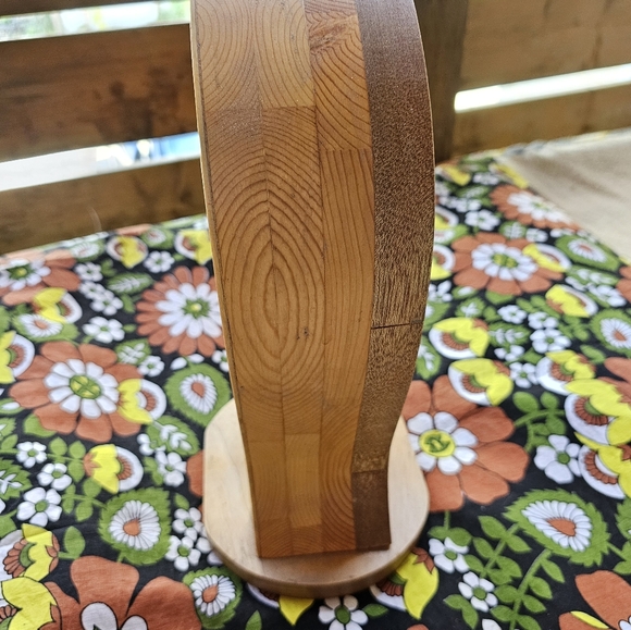 Vintage Handcrafted Wooden Wonky Jewelry/Trinket Box - Picture 3 of 6